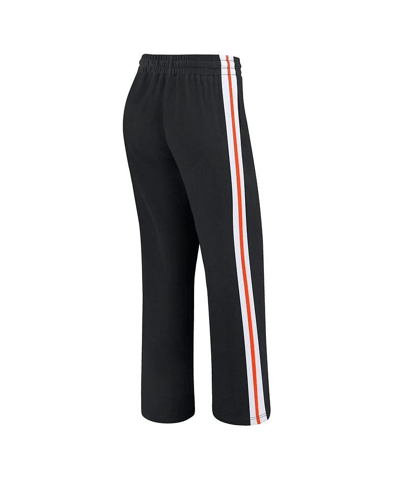 Wear by Erin Andrews Women's Black Cincinnati Bengals Color-Block Straight Leg Pants