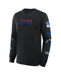 Fanatics Men's Black New York Rangers Boxed Legacy Long Sleeve T-Shirt