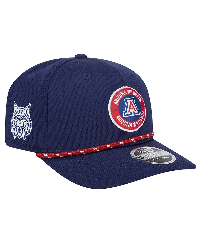 New Era Men's Navy Arizona Wildcats Coolera 9SEVENTY Rope Stretch-Snap Hat