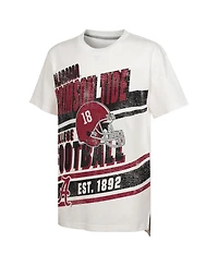Outerstuff Big Boys and Girls White Alabama Crimson Tide Let's Get Loud Oversized T-Shirt