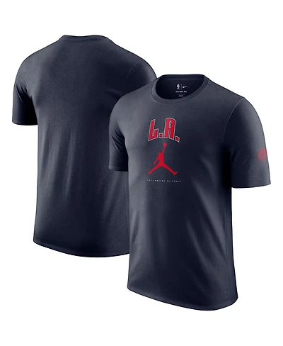 Jordan Men's and Women's Navy La Clippers Essential Cities T-Shirt