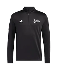 Adidas Men's Black Mississippi State Bulldogs Strategy Half-Zip Golf Jacket