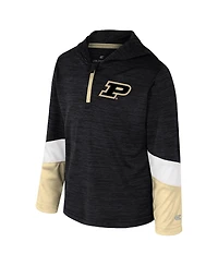 Colosseum Toddler Black Purdue Boilermakers Rylos Quarter-Zip Windshirt