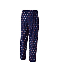 Concepts Sport Men's Navy Denver Broncos Record Allover Print Knit Pants