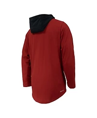 Nike Big Boys and Girls Crimson Oklahoma Sooners Sideline Performance Long Sleeve Hoodie T-Shirt