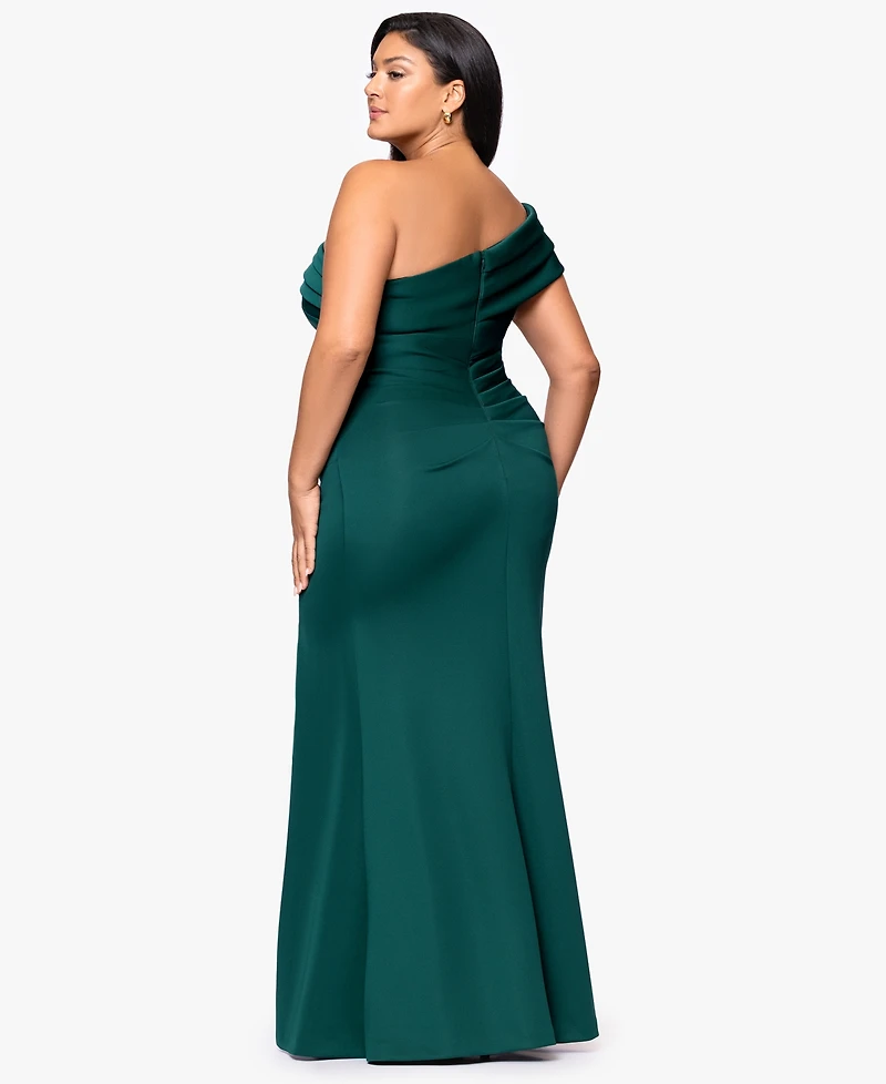 Xscape Plus Sleeveless Maxi Dress