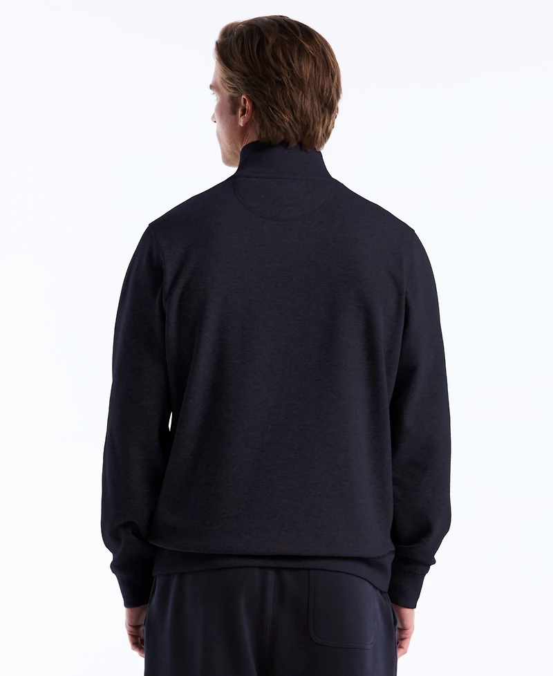 Original Penguin Men's Color-Blocked Fleece Zip Pull On Sweatshirt