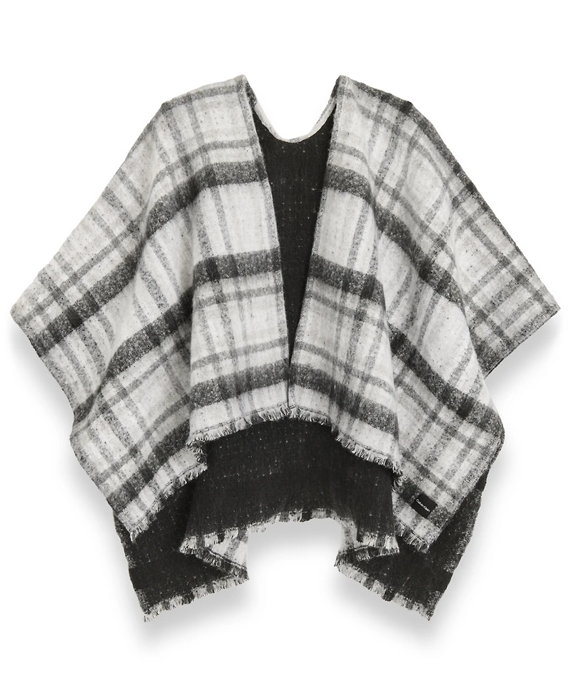 Calvin Klein Double Face Plaid Shawl