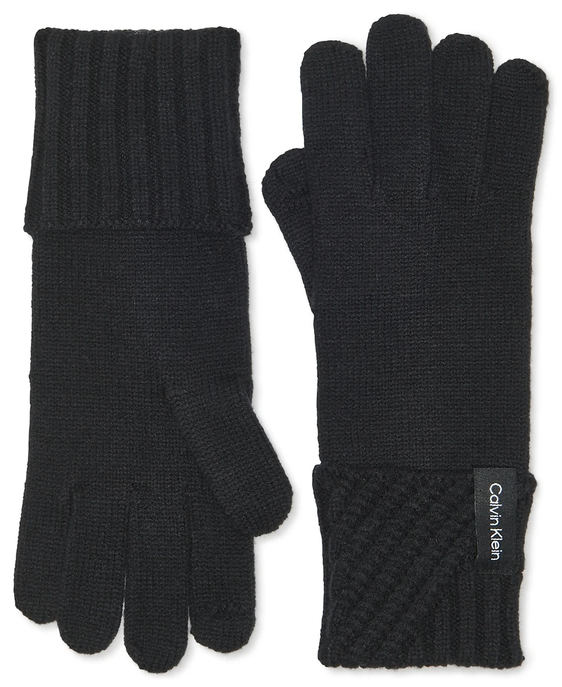 Calvin Klein Modern Rib Tech Gloves