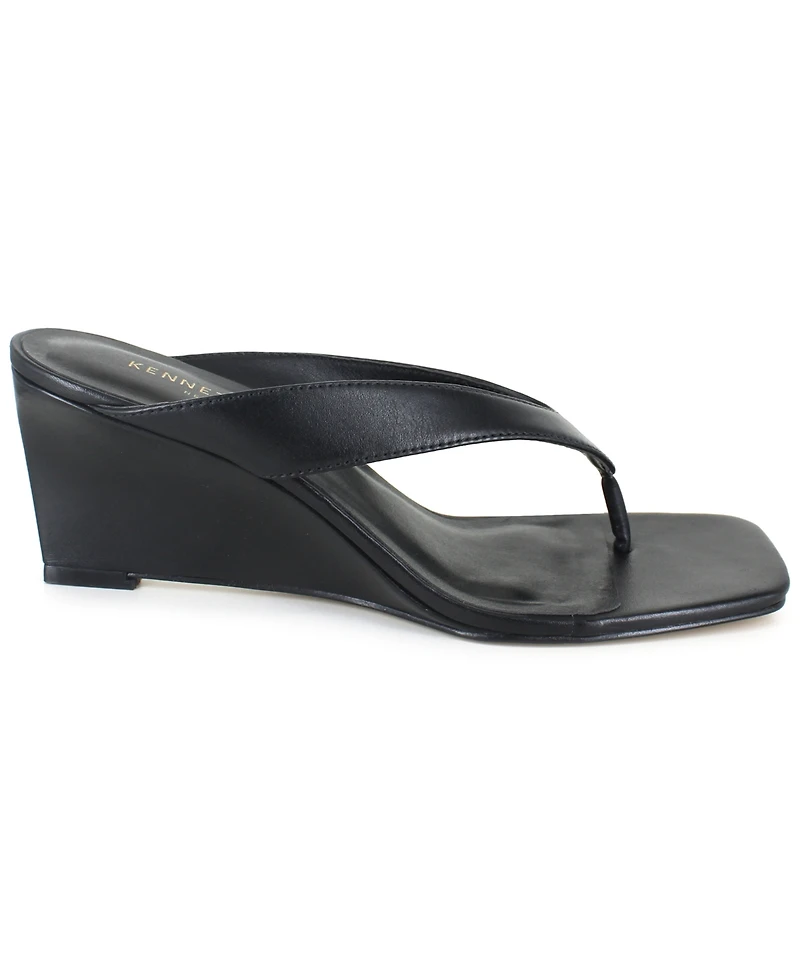 Kenneth Cole New York Women's Susannah Dress Wedge Thong Sandals