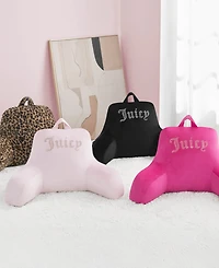 Juicy Couture Backrest Polyester Pillow with Pocket, 30" x 17"