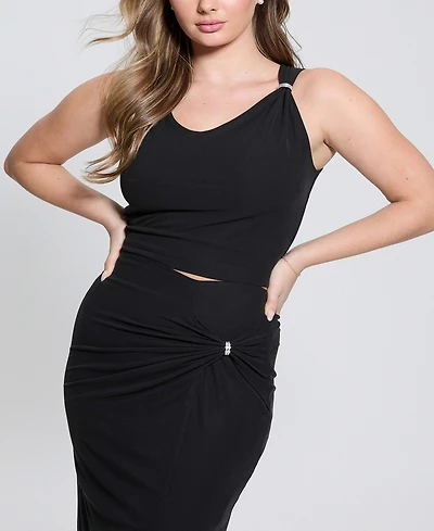 Guess Women's Aimee Sleeveless Jewel Draped Top