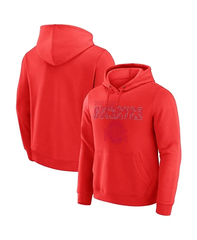 Darius Rucker Collection by Fanatics Men's Scarlet Ohio State Buckeyes Faded Hoodie