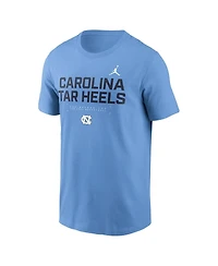 Jordan Men's Carolina Blue North Tar Heels 2025 Courtside Basketball Performance T-Shirt