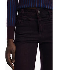 Desigual Women's Burgundy flare jeans