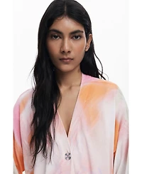 Desigual Women's Tie-dye floral cardigan