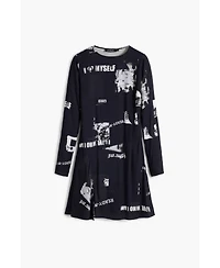Desigual Women's Short newspaper dress