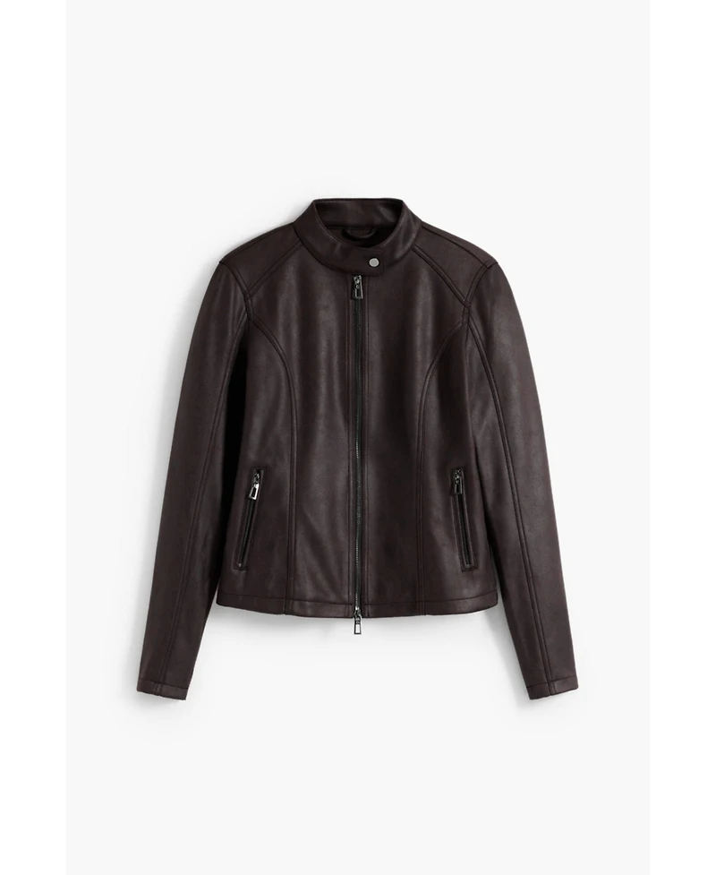 Desigual Women's Combined faux leather jacket