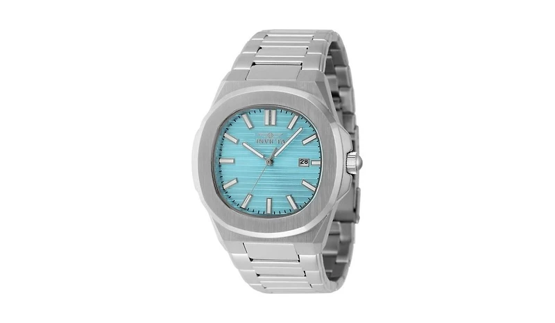 Invicta Men's Speedway Quartz 3 Hand Light Blue Dial Watch