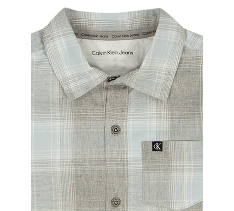 Calvin Klein Toddler and Little Boys (2T-7) 2-Piece Plaid Shirt Corduroy Pants Set