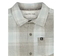 Calvin Klein Toddler and Little Boys (2T-7) 2-Piece Plaid Shirt Corduroy Pants Set