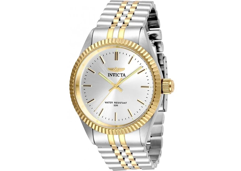 Invicta Men's 29378 Specialty Quartz 3 Hand Silver Dial Watch