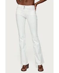 Edikted Women's Mattea Low Rise Flared Jeans