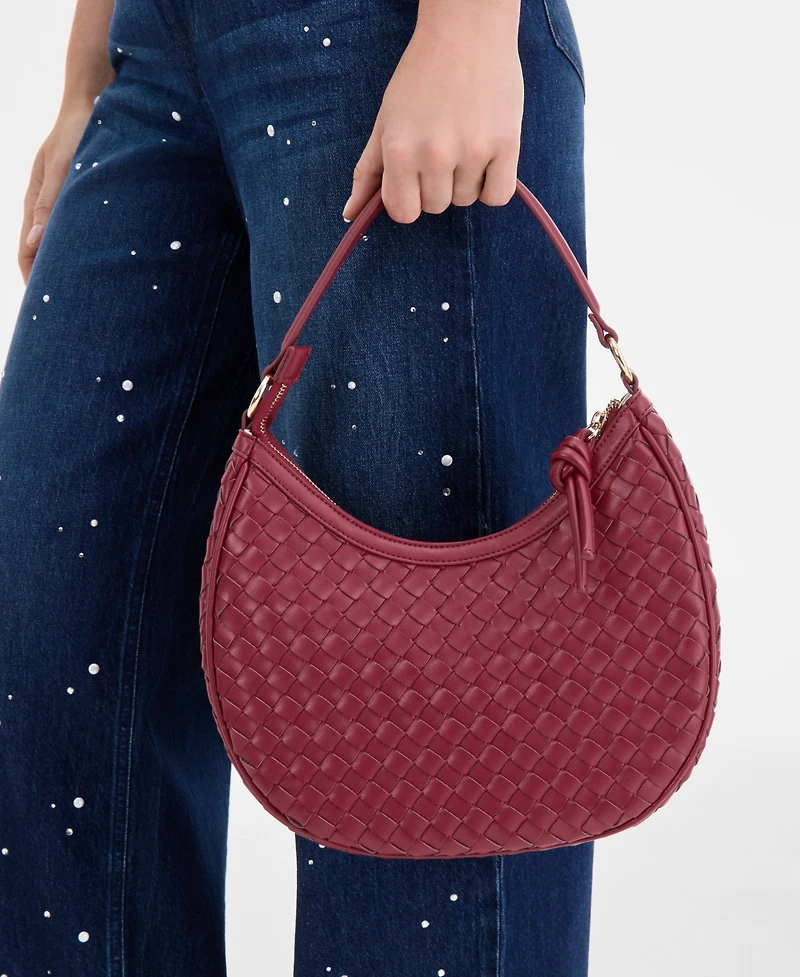 On 34th Woven Crossbody Hobo, Exclusively at Macy's