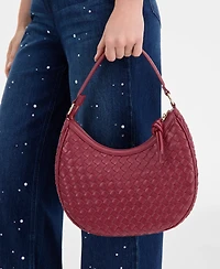 On 34th Woven Crossbody Hobo, Exclusively at Macy's