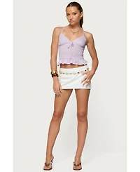 Edikted Women's Martie Peplum Tank Top