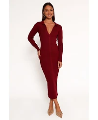 Petal and Pup Women's Collins Long Sleeve Midi Dress