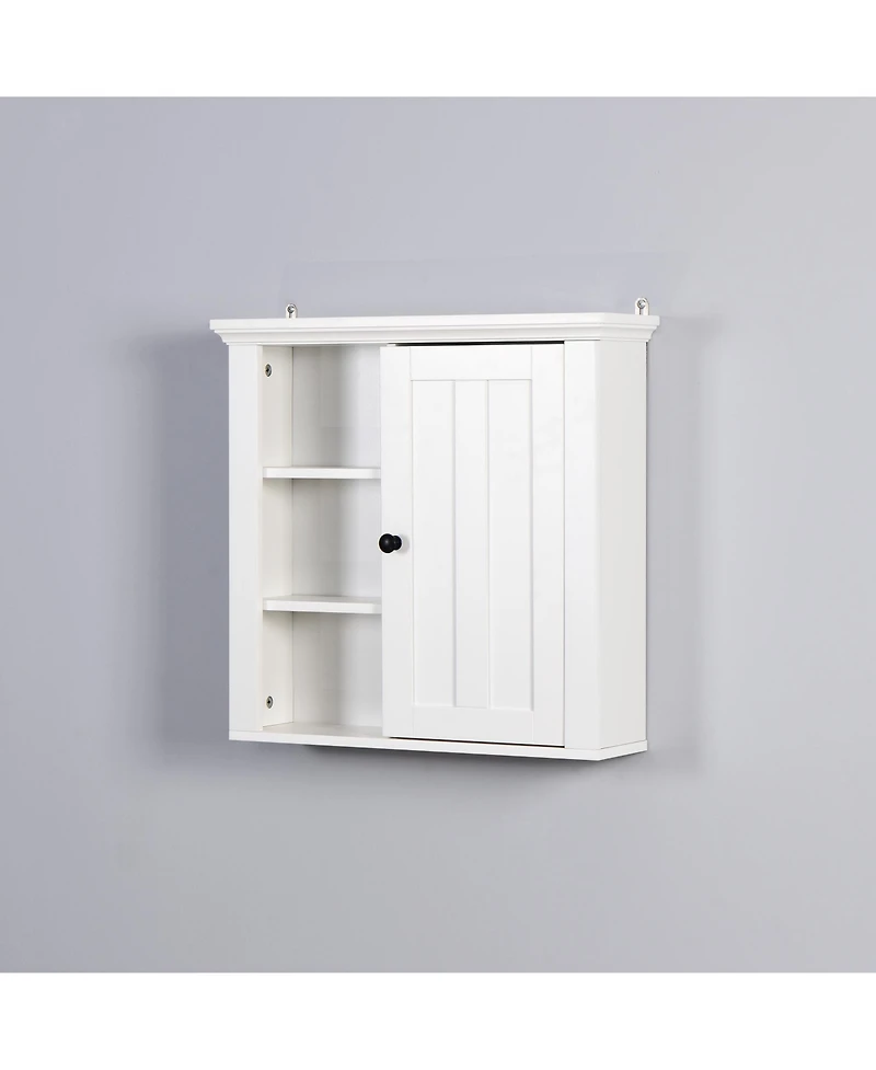 Casainc Wooden Wall Mounted Bathroom Cabinet with Single Door 20.86x5.71x20 in