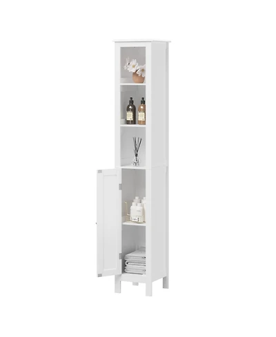 Casainc 66.92 in Slim Tall Bathroom Cabinet with Adjustable Shelves and 1 Door