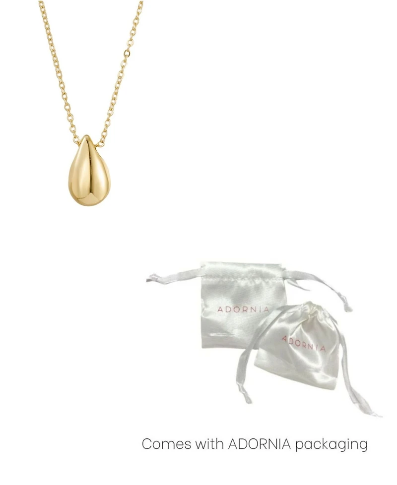 Adornia Gold Teardrop Necklace