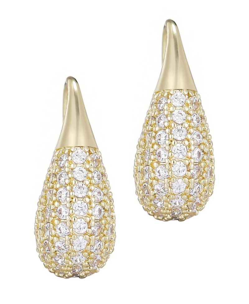 Adornia Gold Cubic Zirconia Teardop Wire Earrings