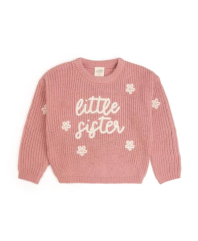 Sweet Wink Little Girls Sister Knit Sweater