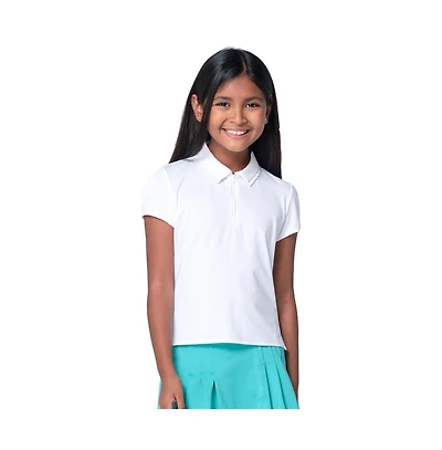 Lucky Love Girls Pleated Short Sleeve Golf Polo