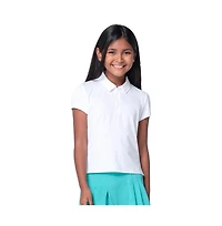 Lucky Love Girls Pleated Short Sleeve Golf Polo