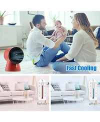 Costway 1500W Portable Space Heater Electric Desktop Heating Fan Ptc Ceramic