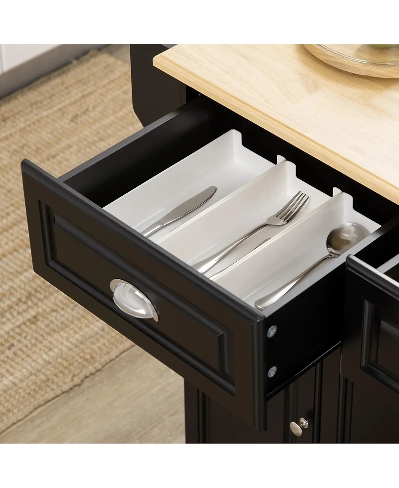Slickblue Stylish Kitchen Storage Cabinet with Shelves for Pantry and Dining Room Storage