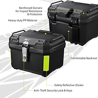 Yescom Ahr 36L Universal Motorcycle Tour Tail Box Scooter Trunk Storage Security Lock