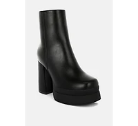 London Rag Baltese Zip-Up Chunky Boots Women