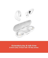 RadioShack Live Sound Wireless Earbuds, Bluetooth 5.3, Enhanced Bass, 8H Playtime, white 3304398