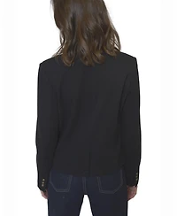 Central Park West Women's Halsey Ponte Mandarin Collar Jacket