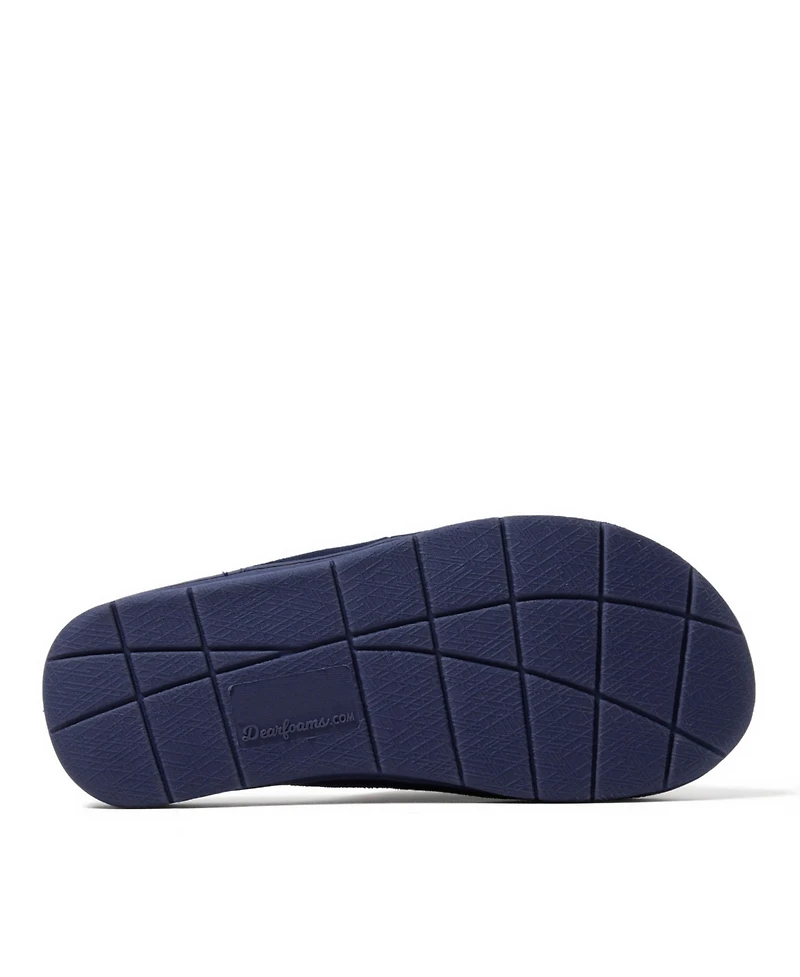 Dearfoams Women's Mickey Terry Adjustable Shower Slide House Slipper
