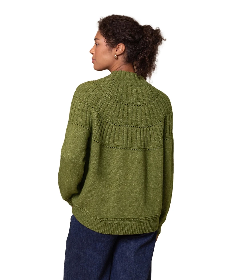 Celtic & Co. Women's Textured Yoke Sweater