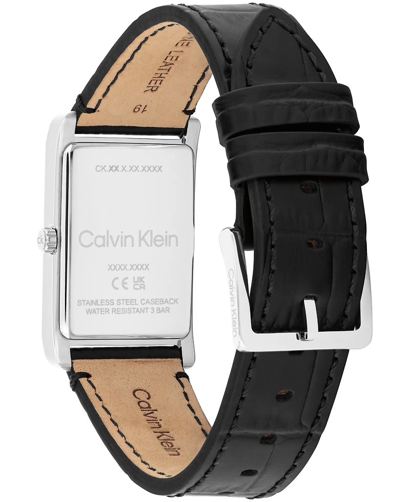 Calvin Klein Men's Dapper Leather Strap Watch