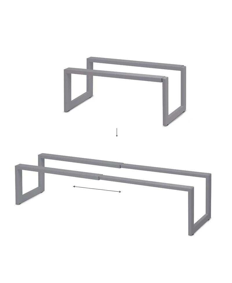 Qualiazero Expandable Shoe Rack - Matte Gray