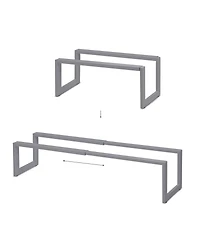 Qualiazero Expandable Shoe Rack - Matte Gray