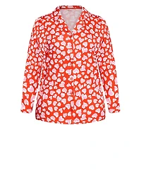 Avenue Women's Button Heart Sleep Top
